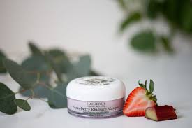 Organic Skin Shop Colin Schaan Namaste Day Spa Kelowna Skincare Eminence Strawberry Rhubarb Masque Mask Hyaluronic